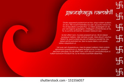 easy to edit vector illustration of Lord Ganesha