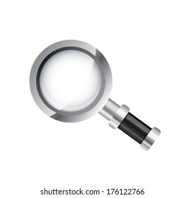 easy to edit vector illustration of magnifying glass