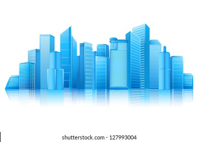 easy to edit vector illustration of modern building