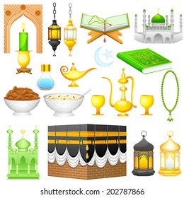 easy to edit vector illustration of object for Eid design