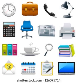 easy to edit vector illustration of office object