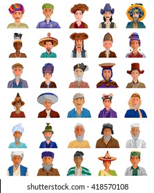 easy to edit vector illustration of people icon of different Social Groups around the world