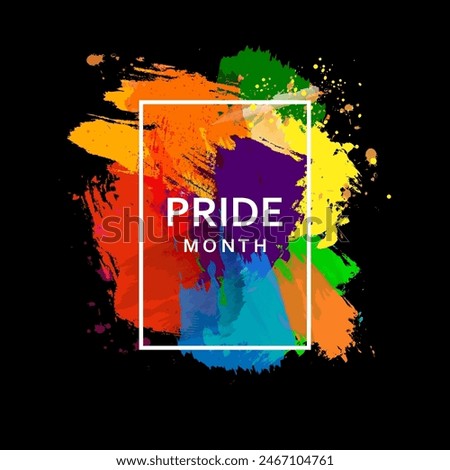 easy to edit vector illustration of Rainbow colored background for Celebration of Pride Month
