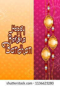 easy to edit vector illustration of Rakhi background for Indian festival Raksha bandhan celebration