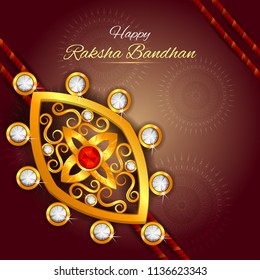 easy to edit vector illustration of Rakhi background for Indian festival Raksha bandhan celebration