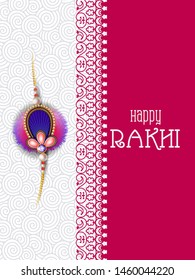 easy to edit vector illustration of Rakhi background for Indian festival Raksha bandhan celebration
