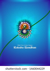 easy to edit vector illustration of Rakhi background for Indian festival Raksha bandhan celebration