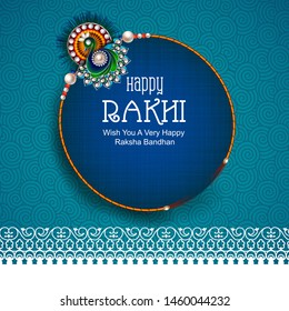 easy to edit vector illustration of Rakhi background for Indian festival Raksha bandhan celebration