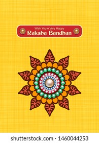 easy to edit vector illustration of Rakhi background for Indian festival Raksha bandhan celebration