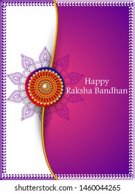 easy to edit vector illustration of Rakhi background for Indian festival Raksha bandhan celebration
