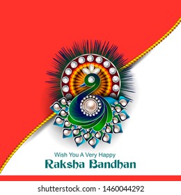 easy to edit vector illustration of Rakhi background for Indian festival Raksha bandhan celebration