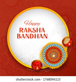 easy to edit vector illustration of Rakhi background for Indian festival Raksha bandhan celebration