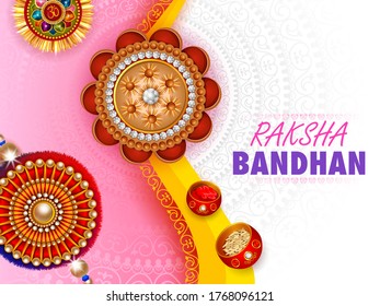 easy to edit vector illustration of Rakhi background for Indian festival Raksha bandhan celebration