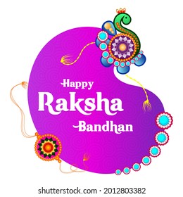 easy to edit vector illustration of Rakhi background for Indian festival Raksha bandhan celebration