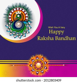 easy to edit vector illustration of Rakhi background for Indian festival Raksha bandhan celebration