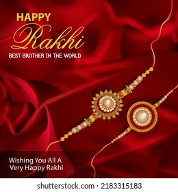 easy to edit vector illustration of Rakhi background for Indian festival Raksha bandhan celebration