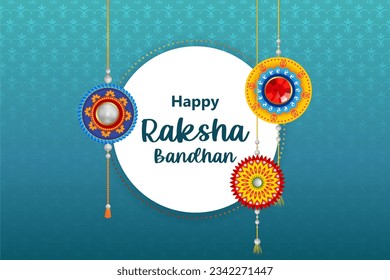 easy to edit vector illustration of Rakhi background for Indian festival Raksha bandhan celebration