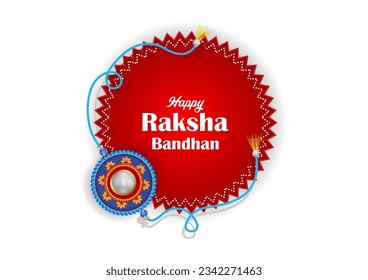 fácil de editar ilustración vectorial de los antecedentes de Rakhi para la celebración del festival indio Raksha bandhan