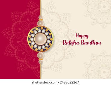 easy to edit vector illustration of Rakhi background for Indian festival Raksha bandhan celebration