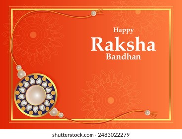 easy to edit vector illustration of Rakhi background for Indian festival Raksha bandhan celebration