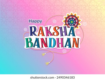 easy to edit vector illustration of Rakhi background for Indian festival Raksha bandhan celebration