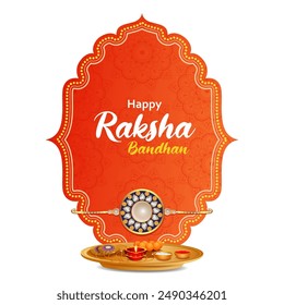 easy to edit vector illustration of Rakhi background for Indian festival Raksha bandhan celebration