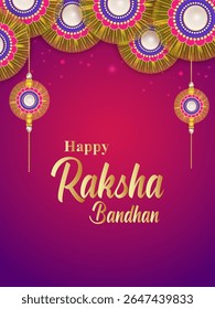 easy to edit vector illustration of Rakhi background for Indian festival Raksha bandhan celebration