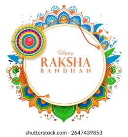 easy to edit vector illustration of Rakhi background for Indian festival Raksha bandhan celebration