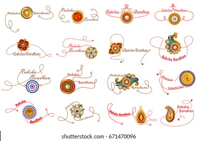 easy to edit vector illustration of Rakhi background for Indian festival Raksha bandhan celebration