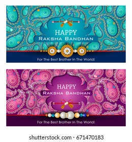 easy to edit vector illustration of Rakhi background for Indian festival Raksha bandhan celebration