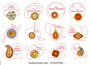 easy to edit vector illustration of Rakhi background for Indian festival Raksha bandhan celebration