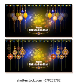 easy to edit vector illustration of Rakhi background for Indian festival Raksha bandhan celebration