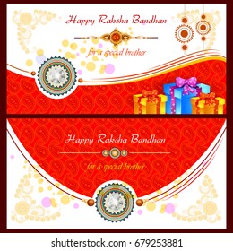easy to edit vector illustration of Rakhi background for Indian festival Raksha bandhan celebration