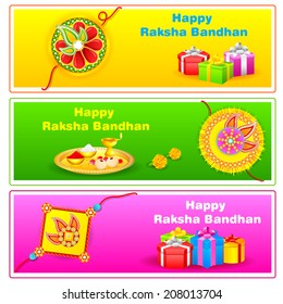 easy to edit vector illustration of Raksha bandhan celebration