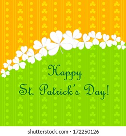 easy to edit vector illustration of Saint Patrick's Day Background
