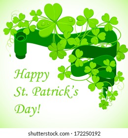 easy to edit vector illustration of Saint Patrick's Day Background