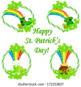 easy to edit vector illustration of Saint Patrick's Day