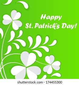 easy to edit vector illustration of Saint Patrick's Day Background