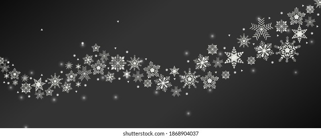leicht zu bearbeiten, Vektorgrafik von Schneeflocken Winterhintergrund für Frohe Weihnachten und glückliche Neujahrsferien-Hintergrund
