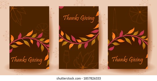 easy to edit vector illustration of Thanksgiving Harvesting festival background