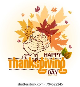 easy to edit vector illustration of Thanksgiving Harvesting festival background