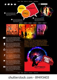 Easy to edit vector web