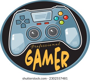 Easy editable 
gamer shirt vector design...