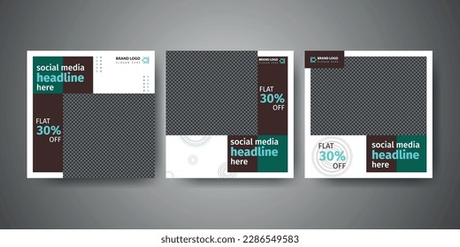 Easy Editable social media and web banner design. Creative and trendy social media post template