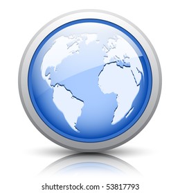 Easy editable vector button for web design