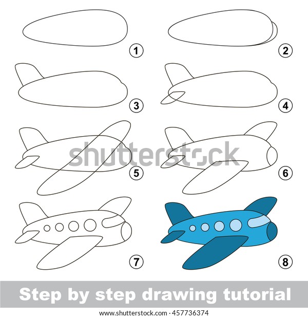 How To Draw A Simple Airplane Step By Step