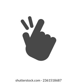 Easy finger, click vector icon