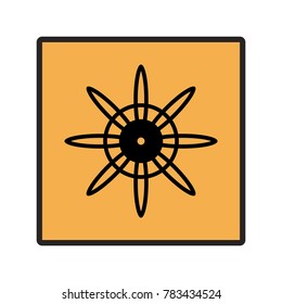 Easy flower logo and icon.