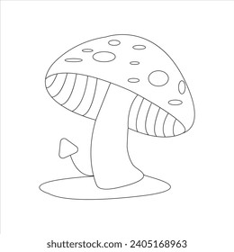 easy forest mushroom art design