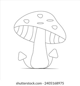 easy forest mushroom art design